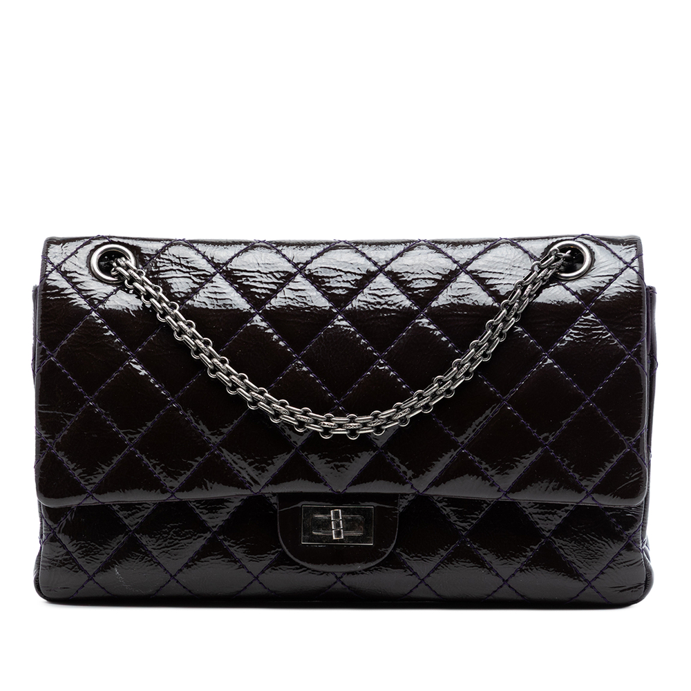 Pre-Loved Chanel Quilted Patent Reissue 2.55 Double Flap 226